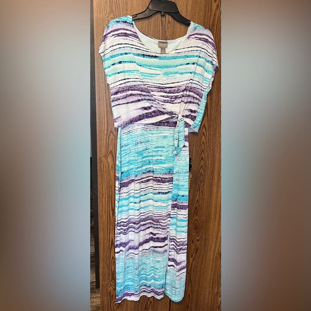 Chico’s straight maxi dress Women’s size 1 = M